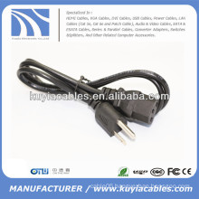 High Quality 0.75mm*mm US 3-Prong Desktop computer AC Power Cable